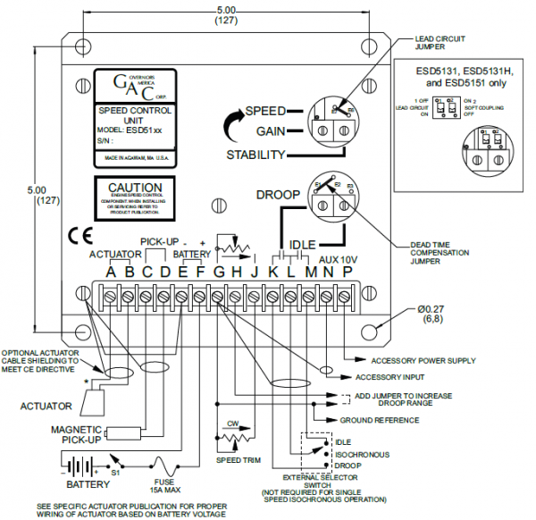 Esd5111 Engine Speed Controller - Gac- Eph - Tlt - Speed Controller