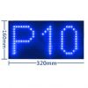 Blue P10 Single Color Outdoor SMD Module For Tickers